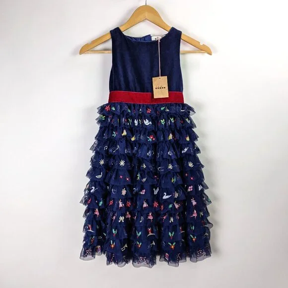 boden christmas dress Andrea Beaded Sequin Mini Dress in navy main image 0